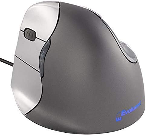Evoluent VM4L VerticalMouse 4 Left Hand Ergonomic Mouse with Wired USB Connection (Regular Size.) The Original VerticalMouse Brand Since 2002