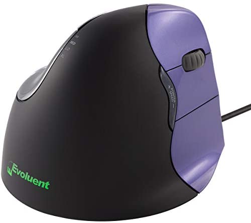 Evoluent VM4S VerticalMouse 4 Right Hand Ergonomic Mouse with Wired Connection (Small Size.) The Original VerticalMouse Brand Since 2002