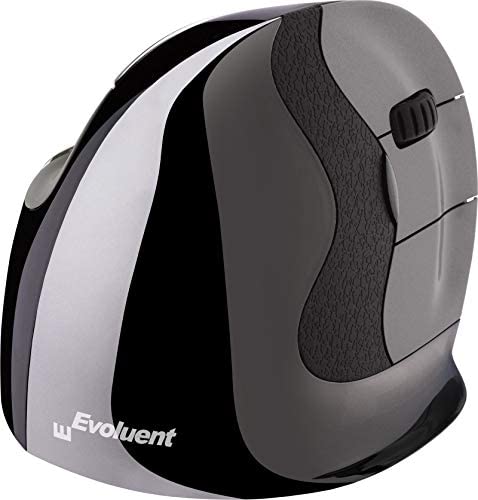 Evoluent VMDLW VerticalMouse D Large Right Hand Ergonomic Mouse with Wireless USB Receiver. The Original VerticalMouse Brand Since 2002