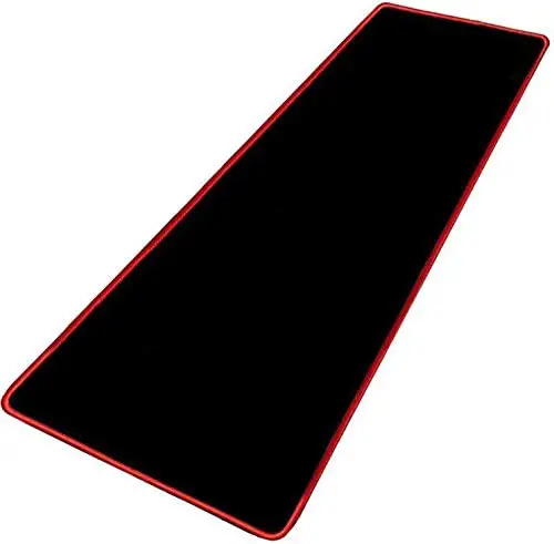 Extended Gaming Mouse Pad Large Mousepad Non-Slip Rubber, Waterproof Keyboard Pad, Desk Mat for Gamer Mac Notebook, Office Home, 31.4 x 11.8 in, Black