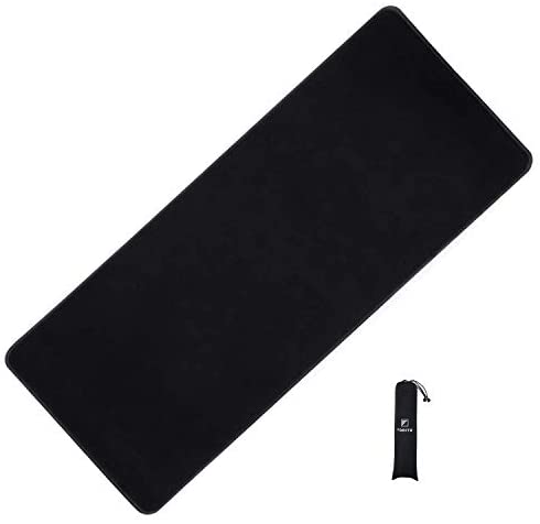 Extended High Precise Large Gaming Mouse Pad/Maximize to Enhances Control & Speed of The Mice/No-Slip Base/Extends The Battery Life of Wireless Mice- Extened Black