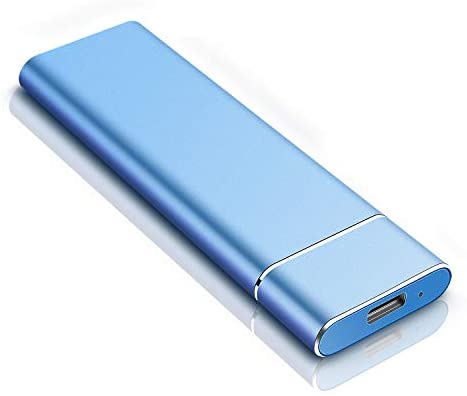 External Hard Drive, Portable Hard Drive External HDD Durable USB 3.1 for PC, Mac, Desktop, Laptop (2TB, Blue)
