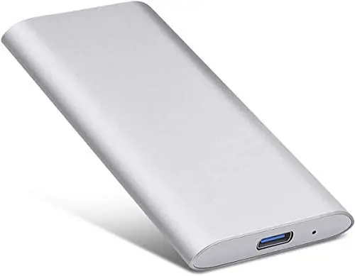 External Hard Drive USB3.1 Type-C Hard Drive – Portable 1TB 2TB Hard Drive External Strong Storage HDD for PC, Mac, Desktop, Laptop, Xbox one 2TB-Silver (2TB-YOP-B1)