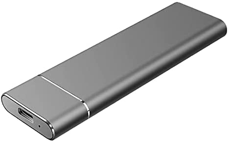 External Hard Drive Ultra Slim Portable Hard Drive USB3.1 External Hard Drive for Mac PC Laptop (C-Black,2TB)