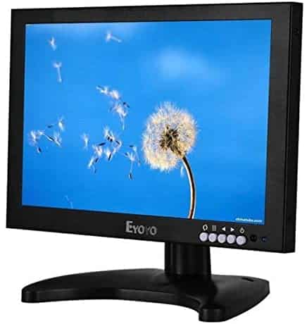 Eyoyo 10 Inch IPS LCD HDMI Monitor 1920×1200 Full HD Monitor with HDMI/BNC/VGA/USB Input and Speaker for FPV Video Display DVD PC Laptop