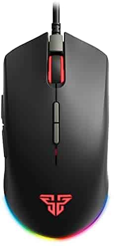 FANTECH Blake X17 Advanced Wired Gaming Mouse, 16.8 Million RGB Color Backlit, 10,000 DPI Optical Sensor, 7 Programmable Buttons, Symmetric Shape, Black