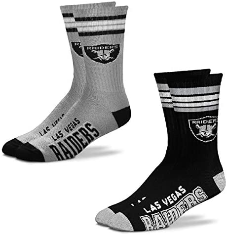 FBF Originals – NFL 4 Stripe Deuce Crew Socks Home & Away – 2 Pack