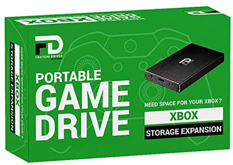 FD 1TB Xbox Portable Hard Drive – USB 3.2 Gen 1 – 5Gbps – Aluminum – Black – Compatible with Xbox One, Xbox One S, Xbox One X (XB-1TB-PGD) by Fantom Drives