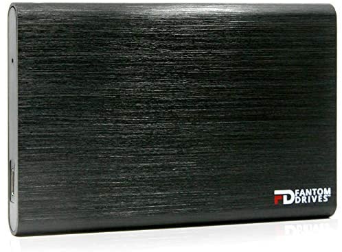 FD 240GB Portable SSD – USB 3.2 Gen 2 Type-C 10Gb/s – Aluminum – Black – SSD for Windows (CSD240B-W) by Fantom Drives
