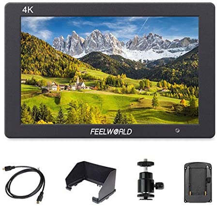 FEELWORLD T7 7 Inch DSLR On Camera Field Monitor Video Assist Full HD 1920×1200 4K HDMI Input Output with Peaking Focus Rugged Aluminum Housing