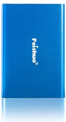 FEISHUO Portable External Hard Drive 1tb, HDD USB 3.0 for PC, Mac, Windows, Linux, Android OS(1 Tb, Blue)