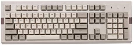 FIRSTBLOOD ONLY GAME. AK510 Retro Mechanical Gaming Keyboard – PBT SP Spherical Keycaps – Classic Grey-White Matching – RGB Backlight – Brown Switches