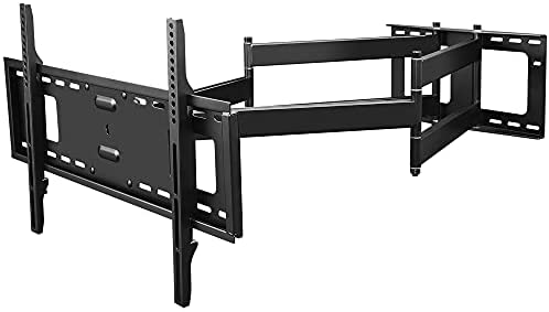 FORGING MOUNT Long Extension TV Mount, Dual Articulating Arm Full Motion Wall Mount TV Bracket with 43 inch Long Arm,Fits 42 to 90 Inch Flat/Curve TVs, Holds up to 132 lbs,VESA 600x400mm Compatible