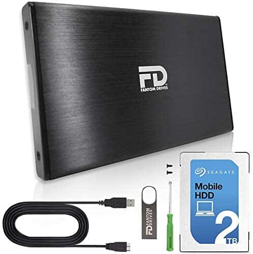 Fantom Drives 2TB Hard Drive Upgrade Kit 2 for Sony PlayStation 4, PS4 Slim, and PS4 Pro