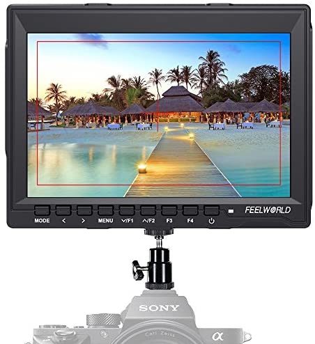 Feelworld FW759 Camera Monitor 7” HD 1280×800 Field Video LCD IPS Screen 1200:1 High Contrast Ratio for Steady Cam, DSLR Rig, Camcorder Kit, Handheld Stabilizer
