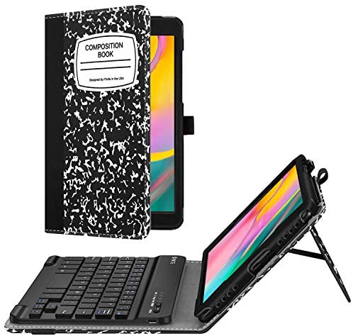 Fintie Folio Keyboard Case for Samsung Galaxy Tab A 8.0 2019 Without S Pen Model (SM-T290 Wi-Fi, SM-T295 LTE), Premium PU Leather Stand Cover w/Removable Wireless Bluetooth Keyboard, Composition B