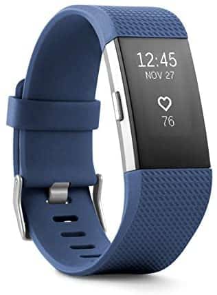 Fitbit Charge 2 Heart Rate + Fitness Wristband, Blue, Small (US Version)