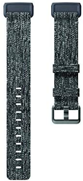 Fitbit Charge 3 Accessory Band, Official Fitbit Product, Woven, Charcoal, Small