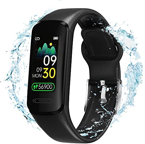 Fitness Tracker Heart Rate Smart Touch Screen Activity Tracker with Body Temperature Blood Pressure Sleep Health Monitor,Waterproof Fitness Health Watch,Wrist Pedometer Watch for Women Men Teens