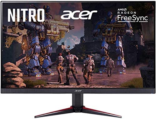 Flagship 2020 Acer Nitro 27″ 1080P Gaming/Office/Home Monitor – Ultra Narrow Edge, Anti-Glare FHD IPS 16:9 Display 75Hz 1ms Virtual Response Boost AMD Free Sync, Tilt Capable, VGA (Renewed)