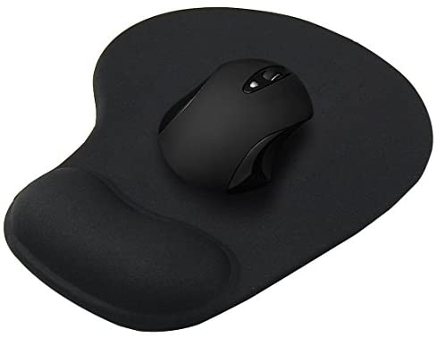 GIM Mouse pad, Memory Foam Mouse Wrist Rest Support Cushion with Non Slip Rubber Base for Laptop, Computer, Gaming, Office