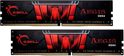G.Skill AEGIS Series 16GB (2 x 8GB) 288-Pin SDRAM (PC4-25600) DDR4 3200 CL16-18-18-38 1.35V Dual Channel Desktop Memory Model F4-3200C16D-16GIS