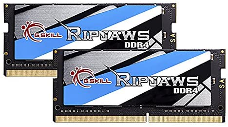 G.Skill RipJaws SO-DIMM Series 32GB (2 x 16GB) 260-Pin (PC4-19200) DDR4 2400 CL16-16-16-39 1.20V SO-DIMM Memory Model F4-2400C16D-32GRS