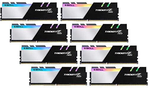 G.Skill Trident Z NEO Series 256GB (8 x 32GB) 288-Pin SDRAM PC4-28800 DDR4 3600 CL18-22-22-42 1.35V Quad Channel Desktop Memory Model F4-3600C18Q2-256GTZN
