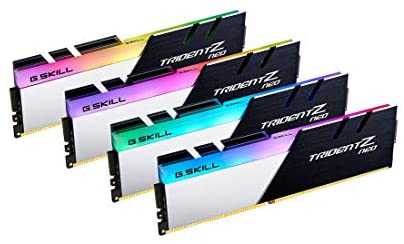 G.Skill Trident Z NEO Series 64GB (4 x 16GB) 288-Pin SDRAM (PC4-28800) DDR4 3600 CL16-19-19-39 1.35V Quad Channel Desktop Memory Model F4-3600C16Q-64GTZNC
