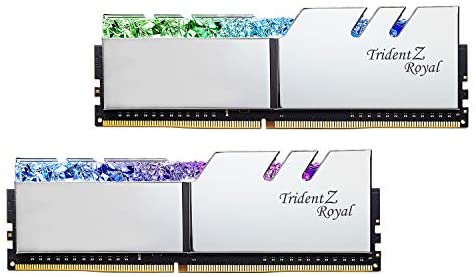 G.Skill Trident Z Royal Series 32GB (2 x 16GB) 288-Pin SDRAM DDR4 4000 (PC4-32000) CL18-22-22-42 1.40V Dual Channel Desktop Memory Model F4-4000C18D-32GTRS