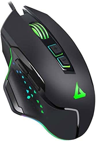 GTRACING Gaming Mouse Wired,7200 Dpi Adjustable,7 Programmable Buttons,RGB Lighting,Gamer Ergonomic Comfortable Grip Pc Computer Mice Gt791