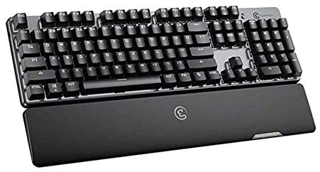 GameSir GK300 Wireless Mechanical Gaming Keyboard 2.4 GHz Dongle + Blutooth Connectivity, Backlit RGB LED, 104 TTC Blue Switches Full Keyboard for PC/iOS/iPad/Android Phone/Laptop and Mac