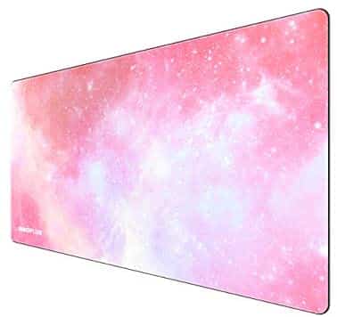 Gaming Mouse Pad, Large Mouse Pad XL Pink, Mouse Pads for Computers 31.5×15.75In, Large Extended Gaming Keyboard Mouse Pads, Big Desk Mouse Mat Designed for Gaming Surface/Office, Durable Edges