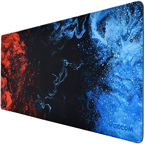 Gaming Mouse Pad, veecom Large Mouse Pad XL, Big Mouse Pad for Computer Gamer, Thick Gaming Mousepad Large 31.5×15.75In, Extended Keyboard Mouse Pads for Desk, Non Slip Mouse Mat (Blue)