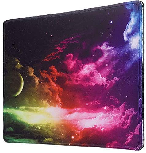 Gaming Mouse Pad,Office Computer Desk Pad Mat,Non-Slip Rubber Base,Stitched Edge Mousepad Gaming for Laptop PC Home Office,11.57 x 9.84 x 0.12 inches