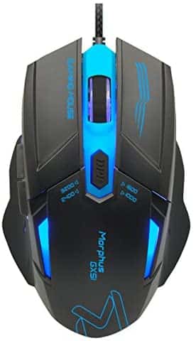Gaming Mouse Wired, 4 Adjustable DPI Levels, 7 Circular & Breathing LED Light, AIKUN MORPHUS (GX51) Wired Mouse Used for Games and Office Laptop, PC, Mac