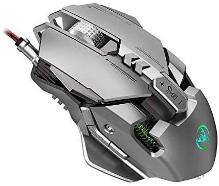 Gaming Mouse Wired, ENFOURCLASS Ergonomic Gaming Mouse, Wired Mouse with 7 Programmable Buttons & 6 Adjustable DPI Up to 6400, Mechanical Gaming Mouse for PC, Desktop, Notebook