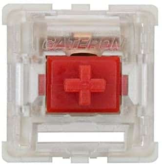 Gateron ks-9 Mechanical Key Switches for Mechanical Gaming Keyboards | Plate Mounted (Gateron Red, 65 Pcs)