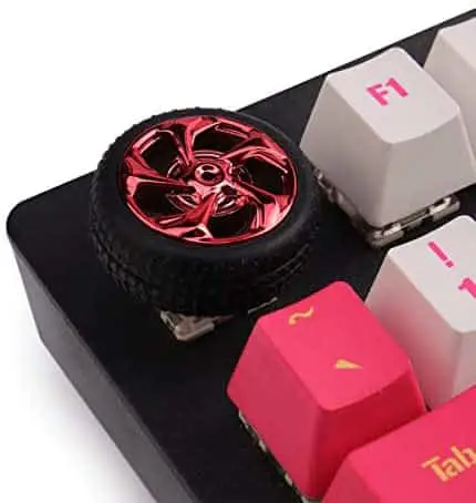 Gliging Custom Tire Keycaps Gaming Key for Cherry MX Switches Mechanical Keyboards (Red)