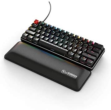Glorious Gaming Wrist Pad/Rest Compact Size (Black) + Glorious Modular Mechanical Gaming Keyboard Compact Size (61 Key) (Bundle)