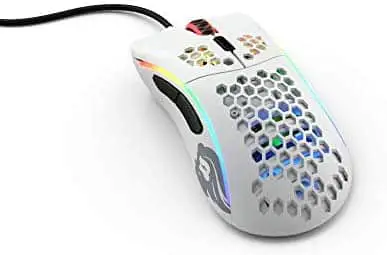 Glorious Model D- (Minus) Lightweight Gaming Mouse, Matte White (GLO-MS-DM-MW)