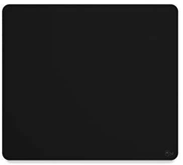 Glorious XL Gaming Mouse Mat/Pad – Stealth Edition- Large, Wide (XL) Black Cloth Mousepad, Stitched Edges | 16″x18″ (G-XL-Stealth)