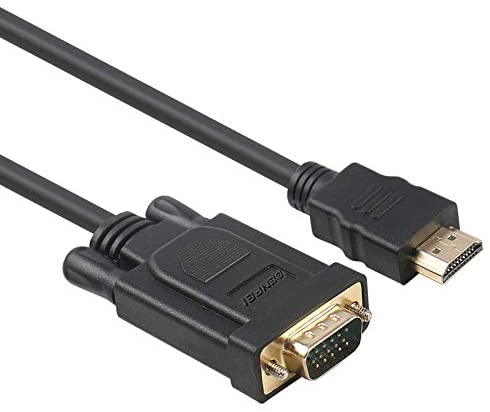 HDMI to VGA, Benfei Gold-Plated HDMI to VGA 6 Feet Cable (Male to Male) Compatible for Computer, Desktop, Laptop, PC, Monitor, Projector, HDTV, Raspberry Pi, Roku, Xbox and More