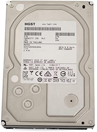 HGST Ultrastar 7K4000 HUS724030ALE641 (0F17731) 3TB 64MB Cache 7200RPM SATA III 6.0Gb/s 3.5″ Enterprise Internal Hard Drive (Renewed)