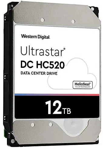 HGST – WD Ultrastar DC HC520 HDD | HUH721212ALE600 | 12TB 7.2K SATA 6Gb/s 256MB Cache 3.5-Inch Helium Data Center Internal Hard Disk Drive