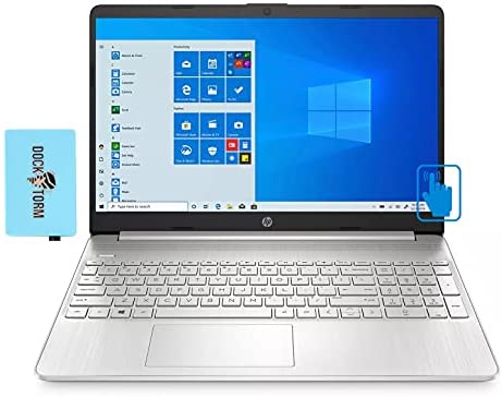 HP 15-dy2021nr i7Touch Home & Business Laptop (Intel i7-1165G7 4-Core, 32GB RAM, 1TB PCIe SSD, Intel Iris Xe, 15.6″ Touch Full HD (1920×1080), Fingerprint, WiFi, Bluetooth, Win 10 Home) with Hub