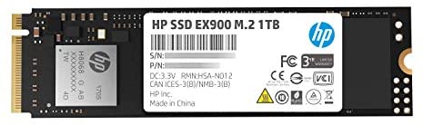HP EX900 M.2 1TB PCIe 3.1 X4 Nvme 3D TLC NAND Internal Solid State Drive (SSD) Max 2100 Mbps 5Xm46Aa#ABC