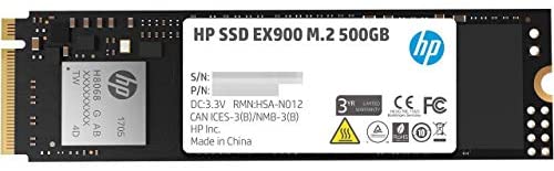 HP EX900 M.2 500GB PCIe 3.0 X4 Nvme 3D TLC NAND Internal Solid State Drive (SSD) – 2Yy44Aa#ABC
