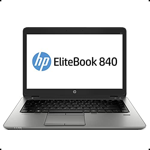 HP EliteBook 840 G2 Notebook PC – Intel Core i5-5200U 2.3GHz 8GB 256GB SSD Webcam Windows 10 Professional (Renewed)