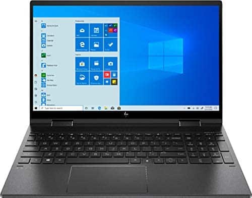 HP Envy X360 2-in-1 15.6″ FHD IPS Multitouch Screen Laptop | AMD Ryzen 7-4700U 8 cores | 16GB RAM | 512GB SSD | AMD Radeon | Backlit Keyboard | Fingerprint Reader | HDMI | Windows 10